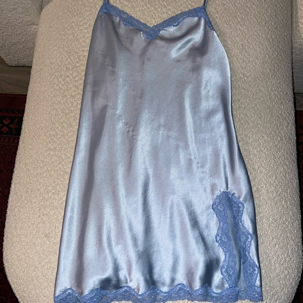 Victoria’s Secret blue slip dress